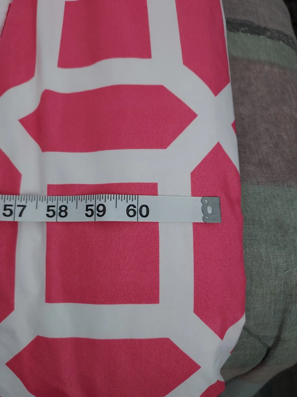 Max Studio Hot Pink & White Twin Geometric Comforter Bedding Blanket Bold Bright